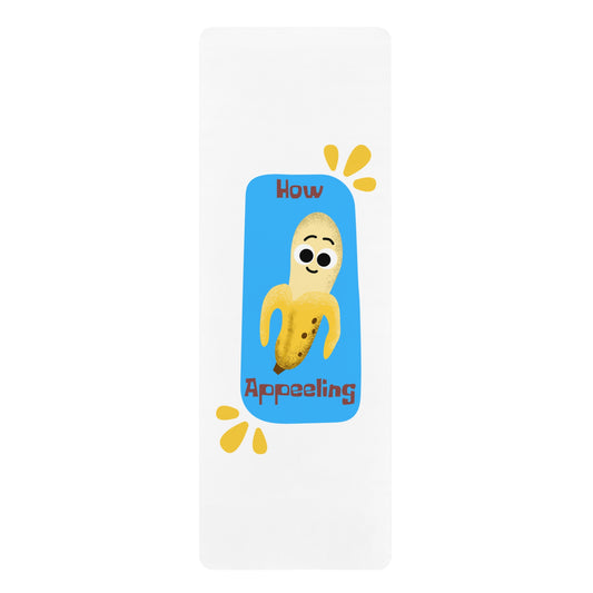 Fun Banana Pun Yoga Mat, Fitness Mat, Cute Exercise Mat, Gift for Yogis, Spa Gift, Gym Accessory