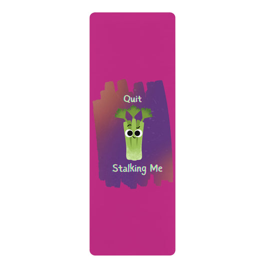 Celery Pun Yoga Mat with Fun Quote, Fitness Mat, Exercise Mat, Gift for Yogis, Motivational Workout Gear, Home Gym Accessory