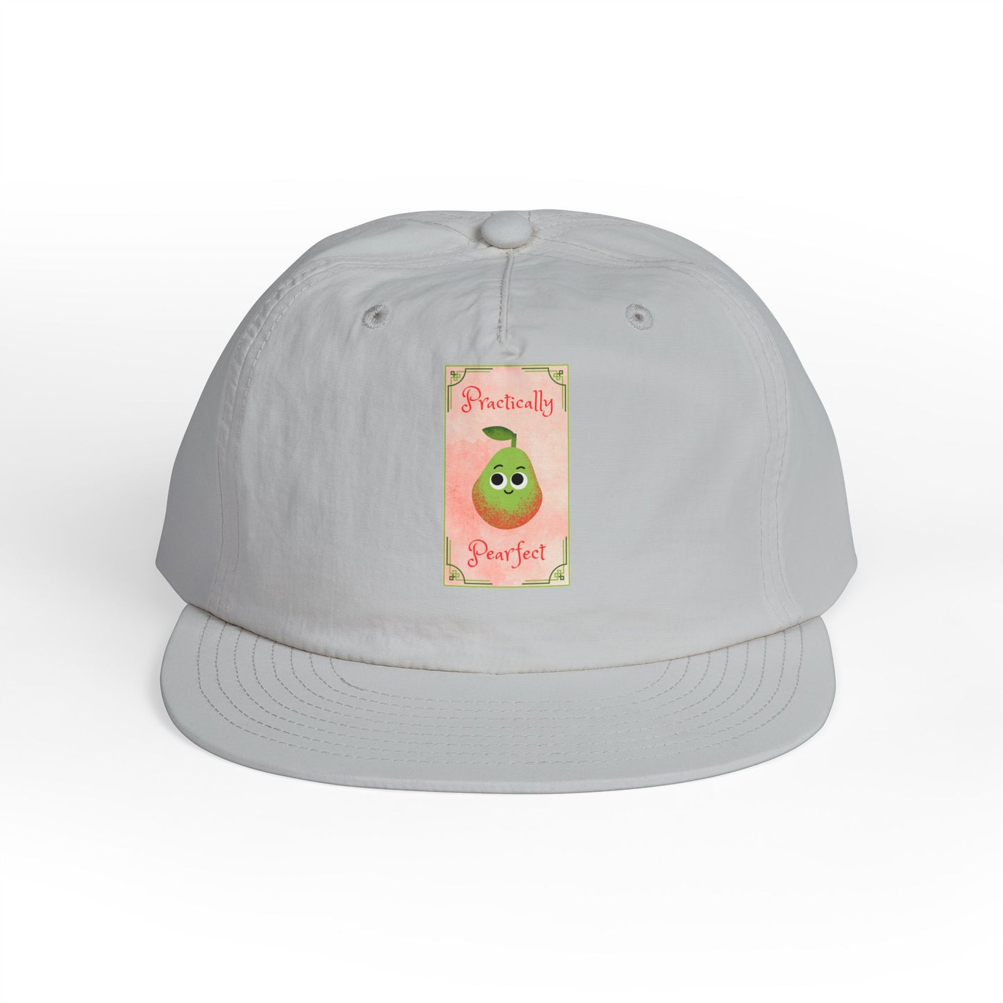 Surf Cap with 'Perfectly Pear' Design - Fun Beachwear, Summer Accessory, Gift Hat for Surfers, Casual Outfit, Beach Party Essential