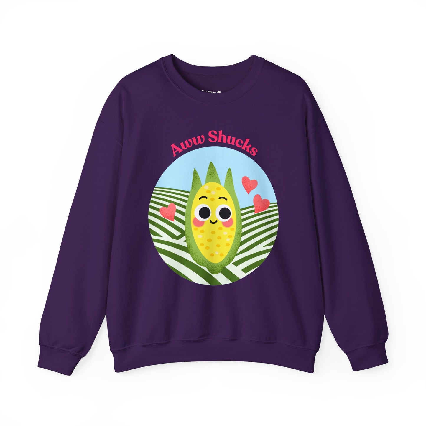 Cute Corn Sweatshirt, Aww Shucks Crewneck, Cozy Fall Apparel, Gift for Foodies, Cute Kitchen Sweatshirt, Unisex Sweater
