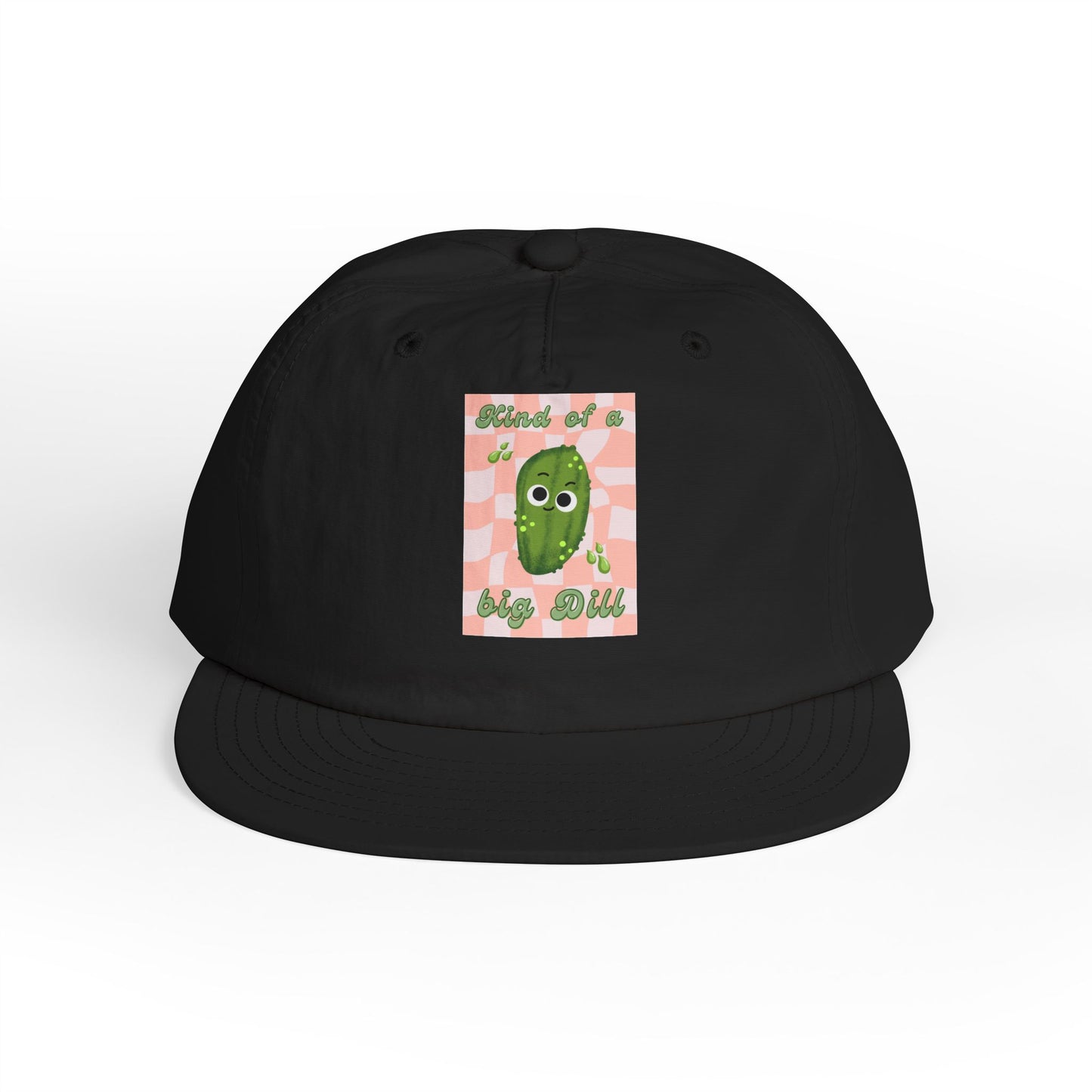 Funny Surf Cap with Cute Dill Pickle Design, Summer Hat for Beach Lovers, Ideal Gift for Foodies, Great for BBQs and Parties