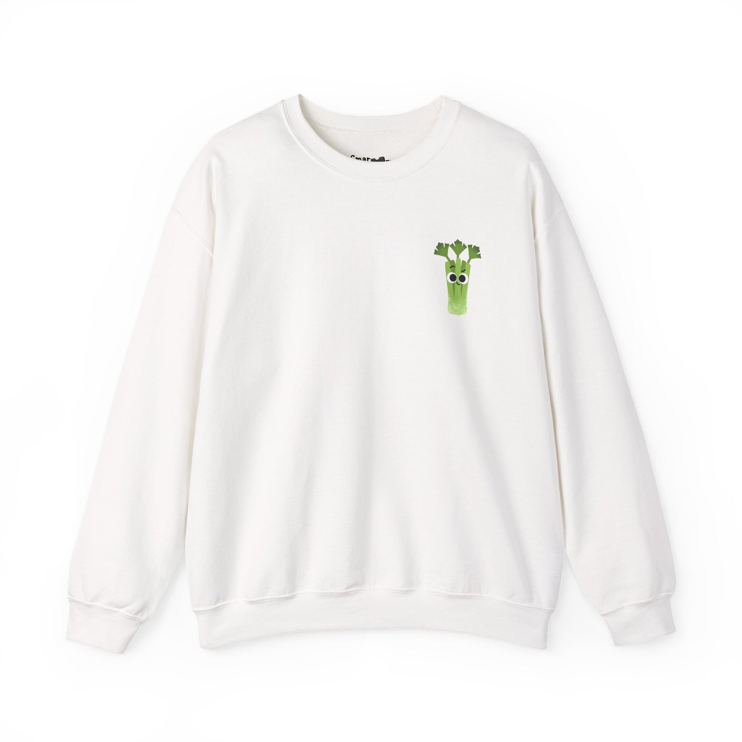 Funny Celery Stalk Pun Sweatshirt, Large Graphic on Back, Cute Celery Graphic on Front, Unisex Crewneck, Funny Sweatshirt, Casual Wear