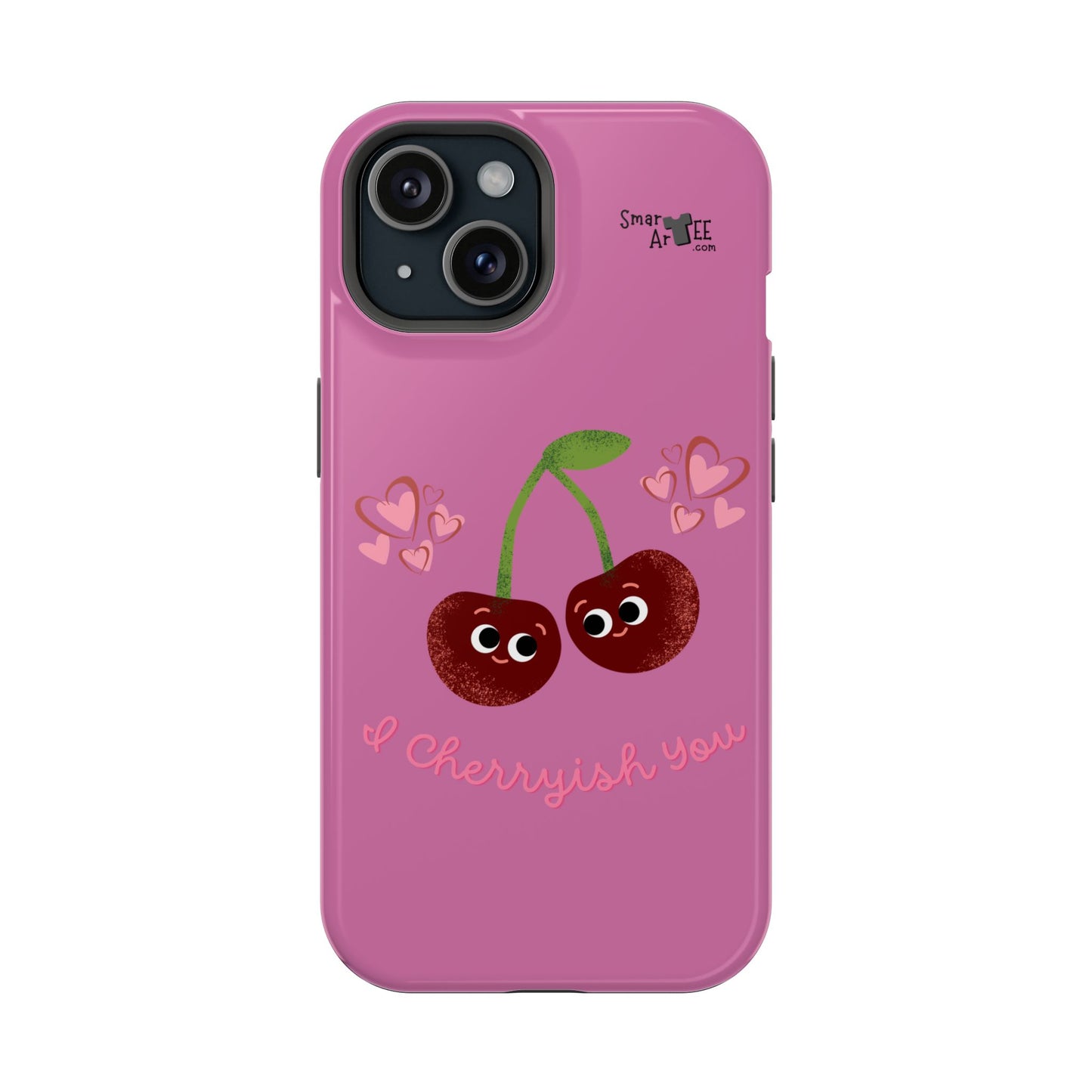 Cute Cherry Impact-Resistant Phone Case, Cherry Phone Cover, Valentine's Gift, Cute Phone Accessories, Sweetheart Case, I Cherryish You