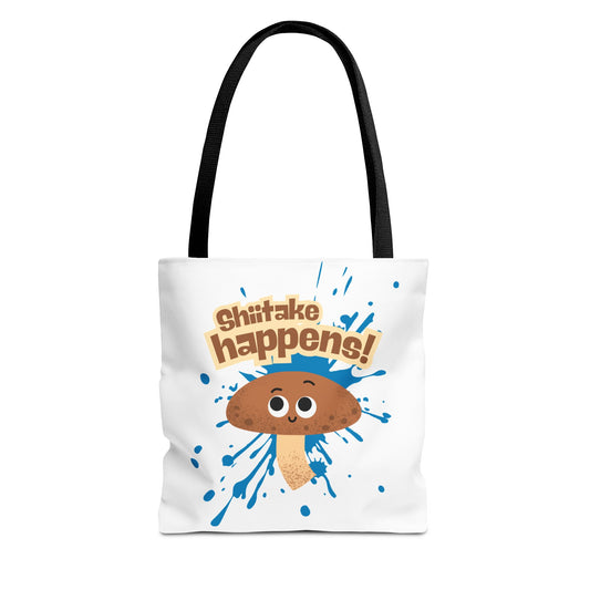 Funny Shiitake Mushroom Tote Bag, Humorous Eco-Friendly Shopping Bag, Perfect Gift for Fun-Lovers, Mushroom Lover Gift, Quirky Reusable Tote