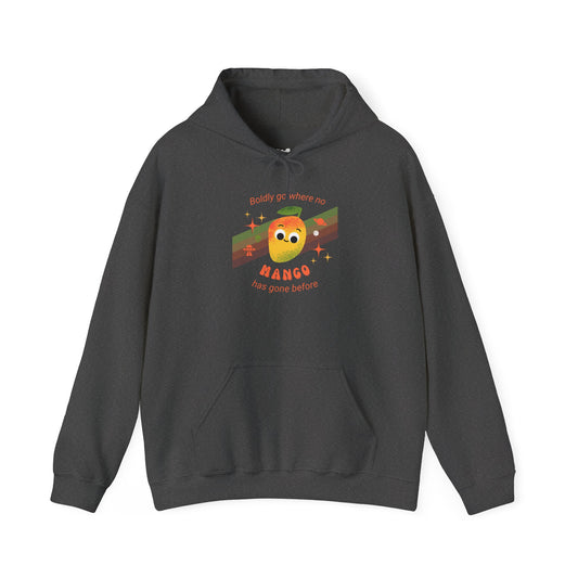 Mango-Themed Unisex Hoodie, Cute Gift for Fruit Lovers, Cozy Pullover for All Seasons, Perfect for Birthdays and Casual Outings