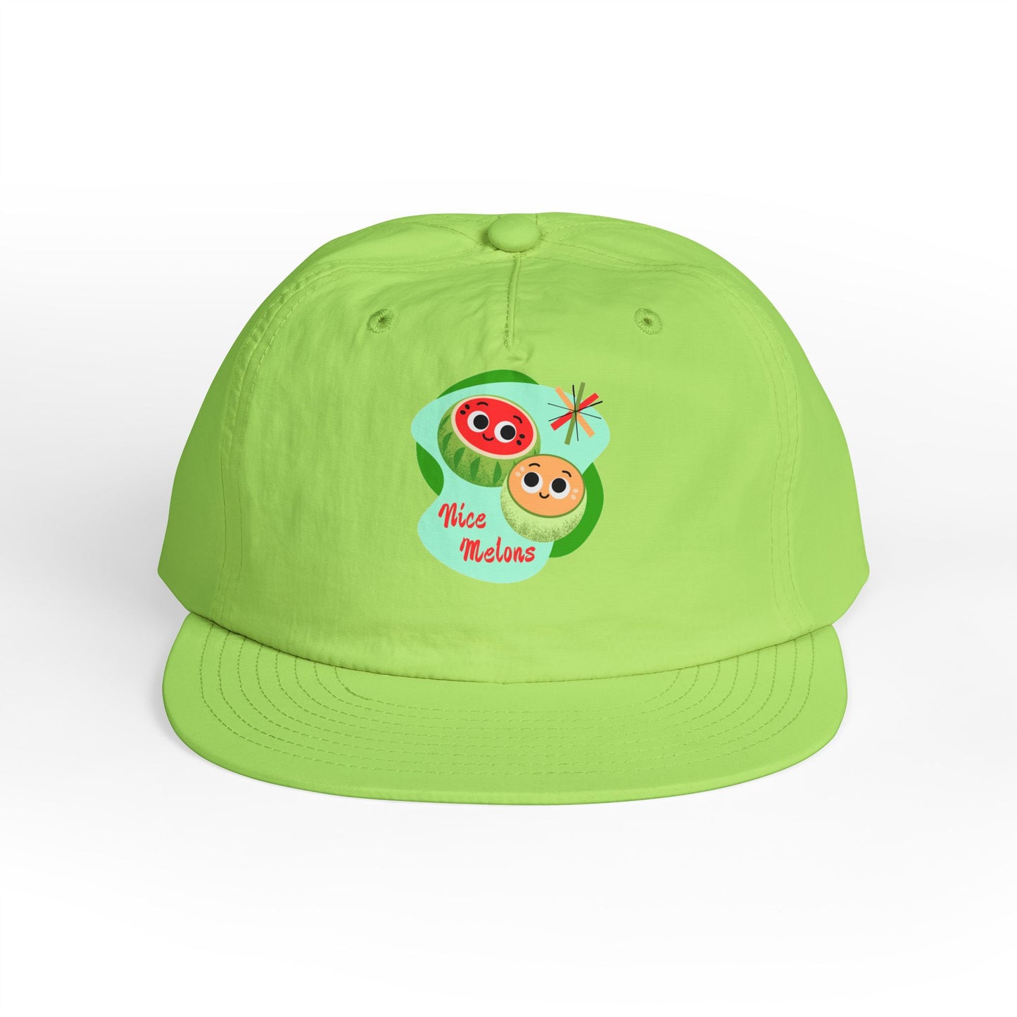 Cute Surf Cap, Summer Hat, Beach Cap, Funny Cap, Gift for Surfers, Nice Melons Graphic