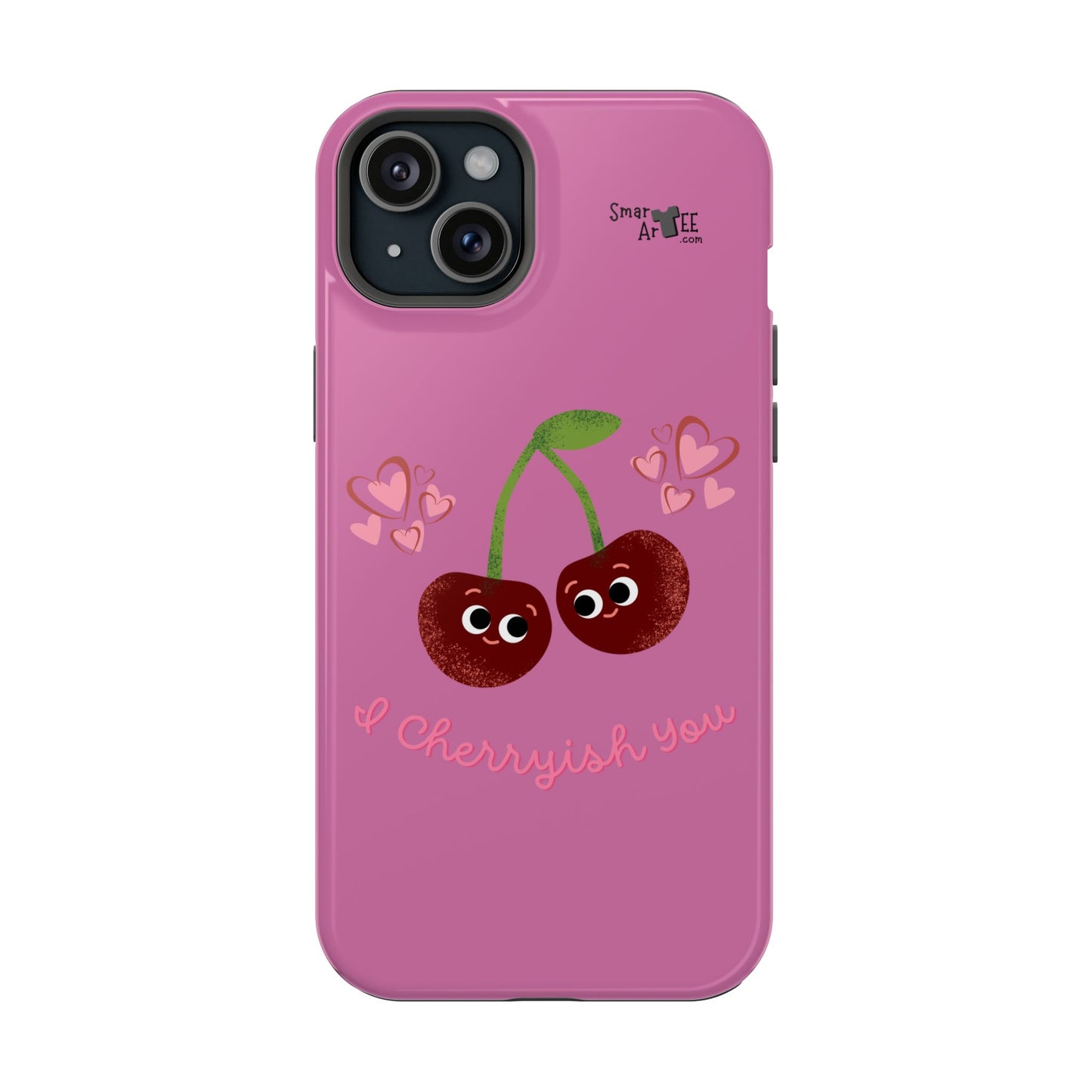 Cute Cherry Impact-Resistant Phone Case, Cherry Phone Cover, Valentine's Gift, Cute Phone Accessories, Sweetheart Case, I Cherryish You