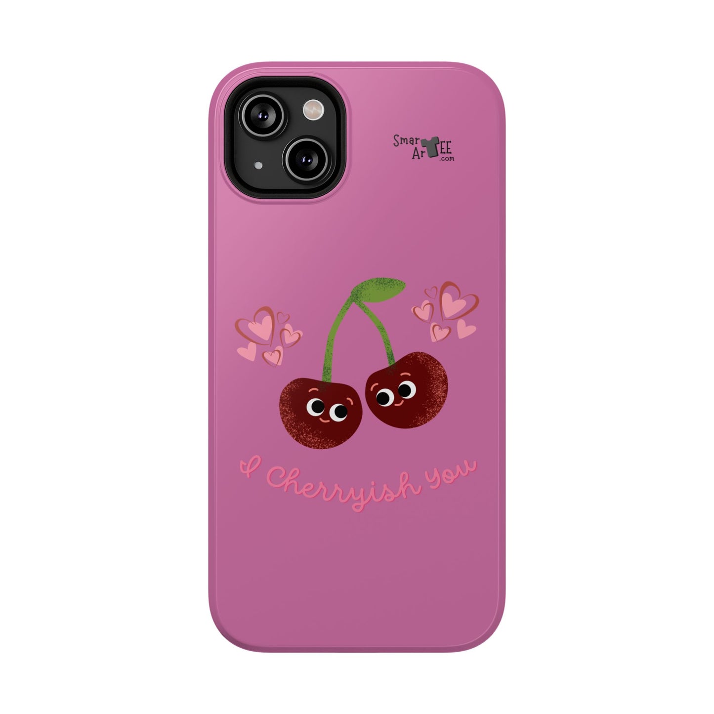 Cute Cherry Impact-Resistant Phone Case, Cherry Phone Cover, Valentine's Gift, Cute Phone Accessories, Sweetheart Case, I Cherryish You