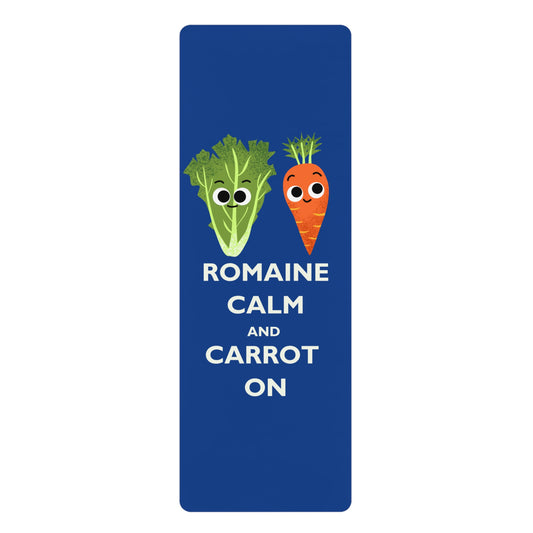 Whimsical Vegetable Yoga Mat, Funny Exercise Mat, Perfect for Home Workouts, Fitness Enthusiasts, Gift for Yogis, Colorful Mat