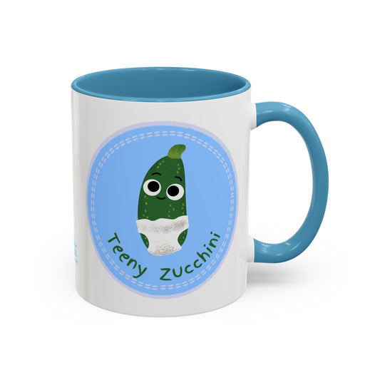 Cute Teeny Zucchini Coffee Mug – Fun Gift for Gardeners, Veggie Lovers, Kitchen Decor, Home Office, Birthday