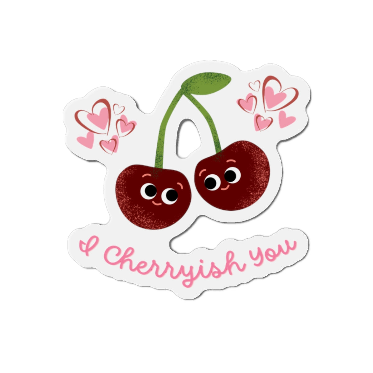 Cute Cherry Love Die-Cut Magnet, I Cherryish You Magnet, Fun Refrigerator Decor, Gift for Valentine's Day, Sweetheart Gift, Cheery Home [...]