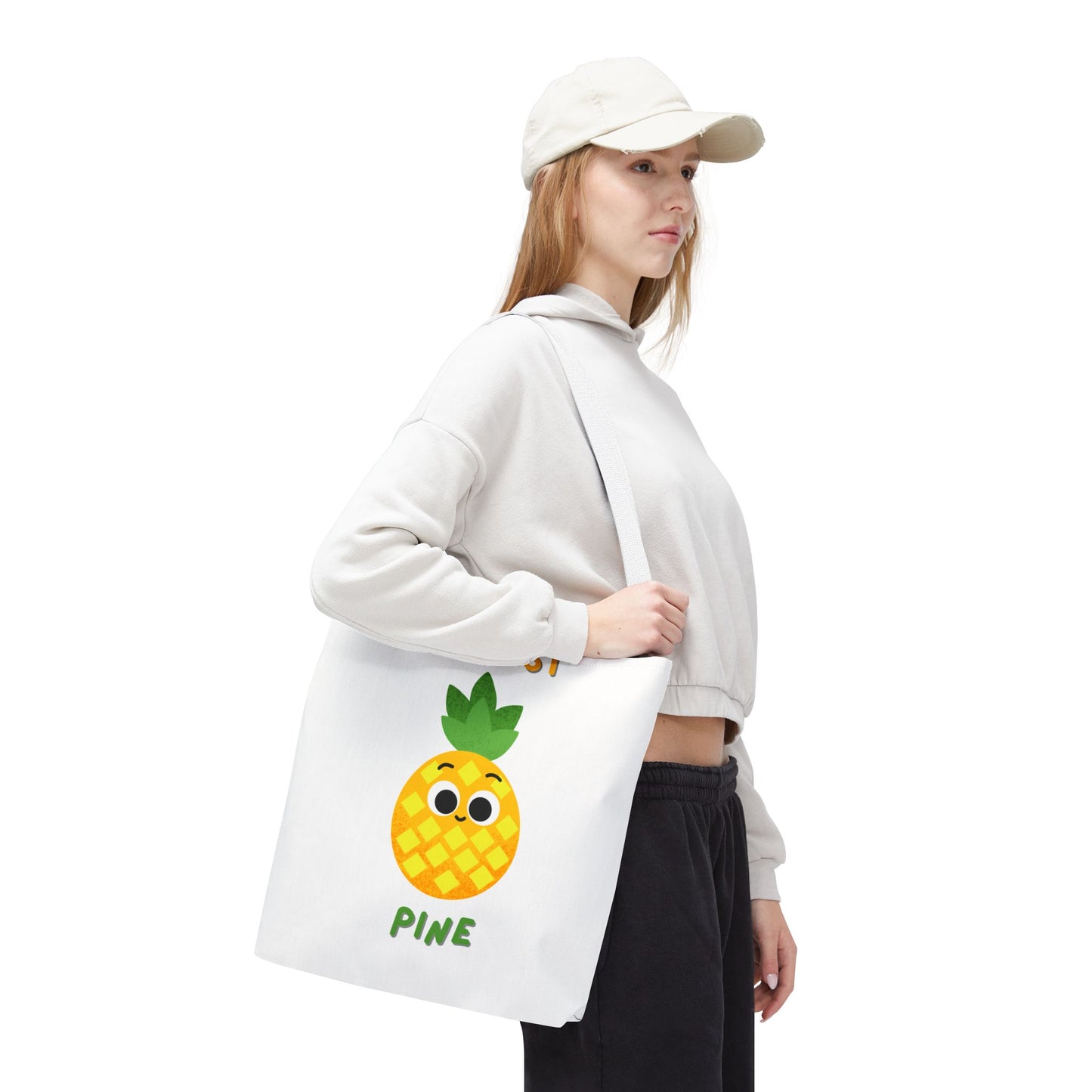 Cute Pineapple Tote Bag, Fun Shopper Bag, Beach Bag, Eco-Friendly Tote, Gift for Fruit Lovers, Summer Accessory
