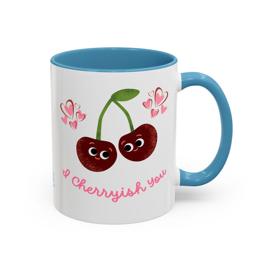 Cute Cherryish Coffee Mug, Cherry Mug, Love Mug, Valentine's Day Gift, Friendship Gift, Cute Coffee Lover's Gift