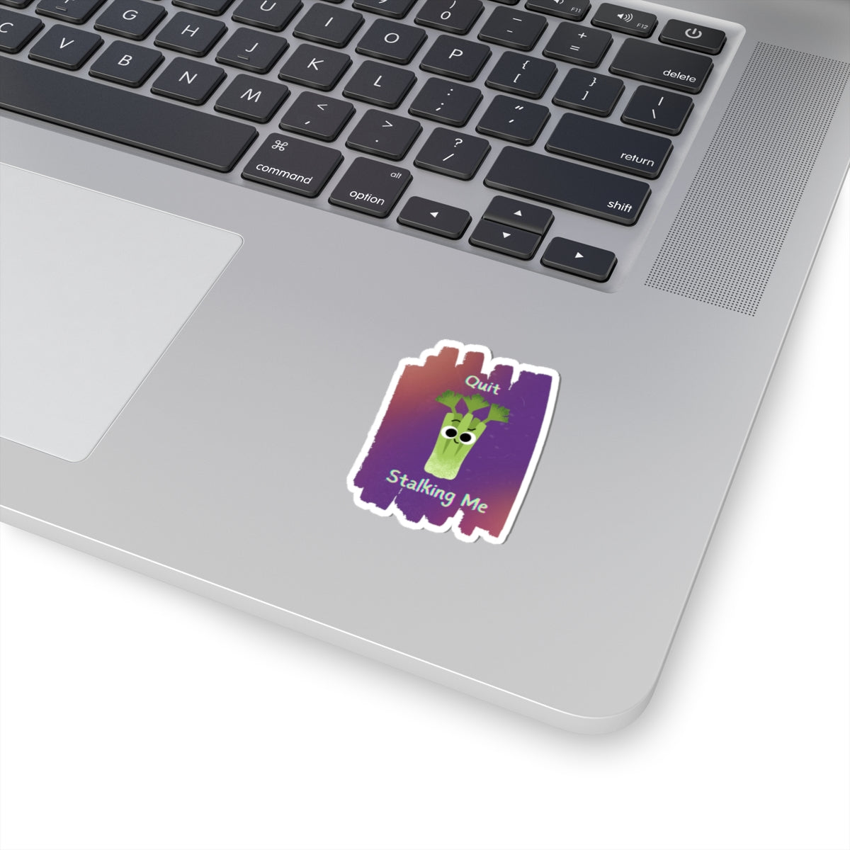 Funny Celery Kiss-Cut Stickers, Fun Vinyl Decals for Laptops, Water Bottles, Journals, Unique Gifts, Quirky Funny Stickers