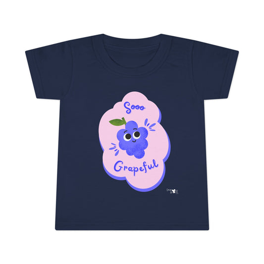 Cute Toddler Shirt - Sooo Grapeful Design for Kids, Funny Gift for Toddlers, Cute Apparel for Babies, Birthday Gift