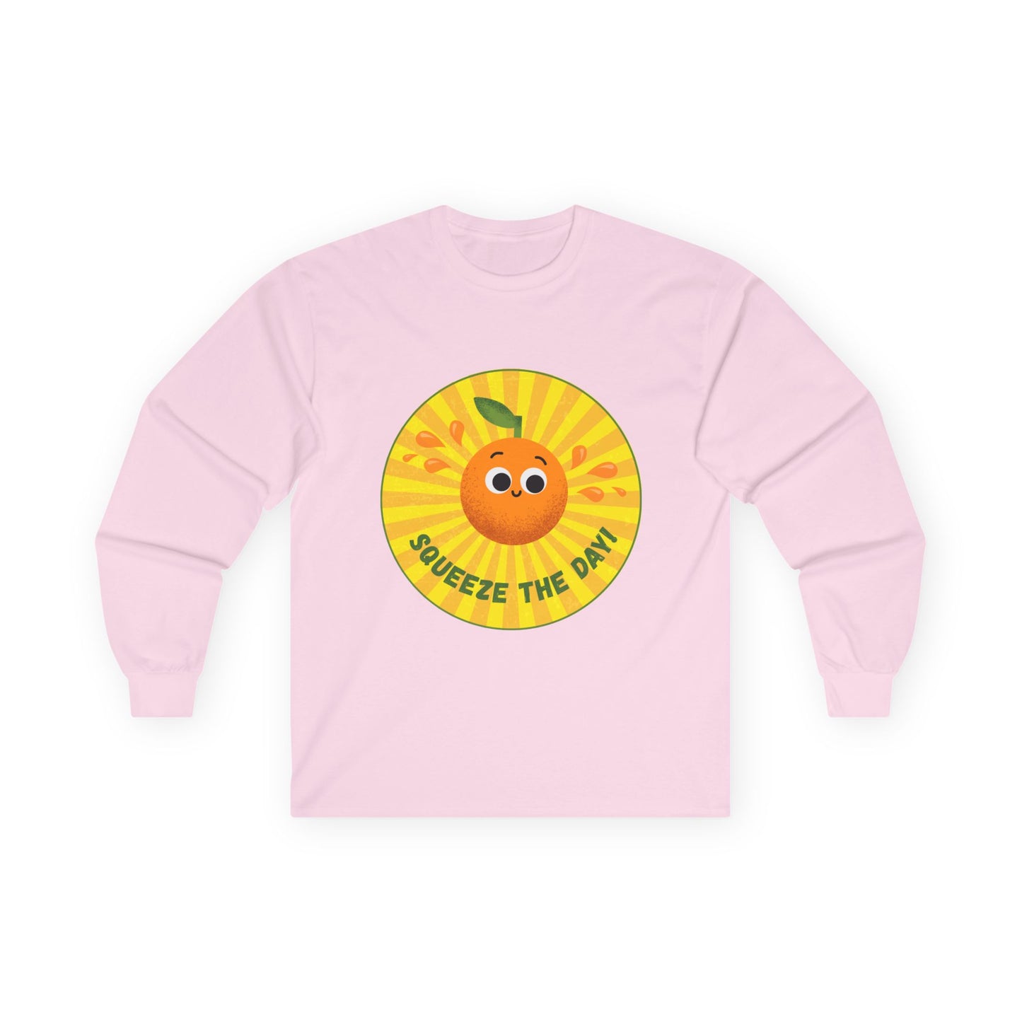 Sunny Vibes Long Sleeve Tees, Unisex Cotton Shirt, Fun Casual Wear, Gift for Fruit Lovers, Summer Style, Weekend Outfit