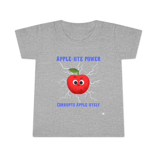 Cute Apple Power Toddler Shirt, Kids Gift, Back to School, Playtime Outfit, Funny Sayings Tee