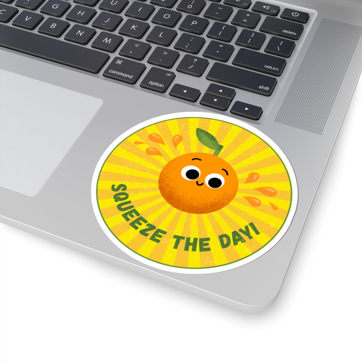 Bright and Cheerful Kiss-Cut Stickers, Fun Fruit Decor, Squeeze the Day Sticker, Cute Laptop Stickers, Gift for Orange Lovers, [...]
