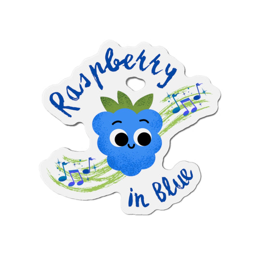 Cute Raspberry Die-Cut Magnet, Fun Refrigerator Decor, Kids Room Accessories, Gifts for Fruit Lovers, Colorful Kitchen Decoration