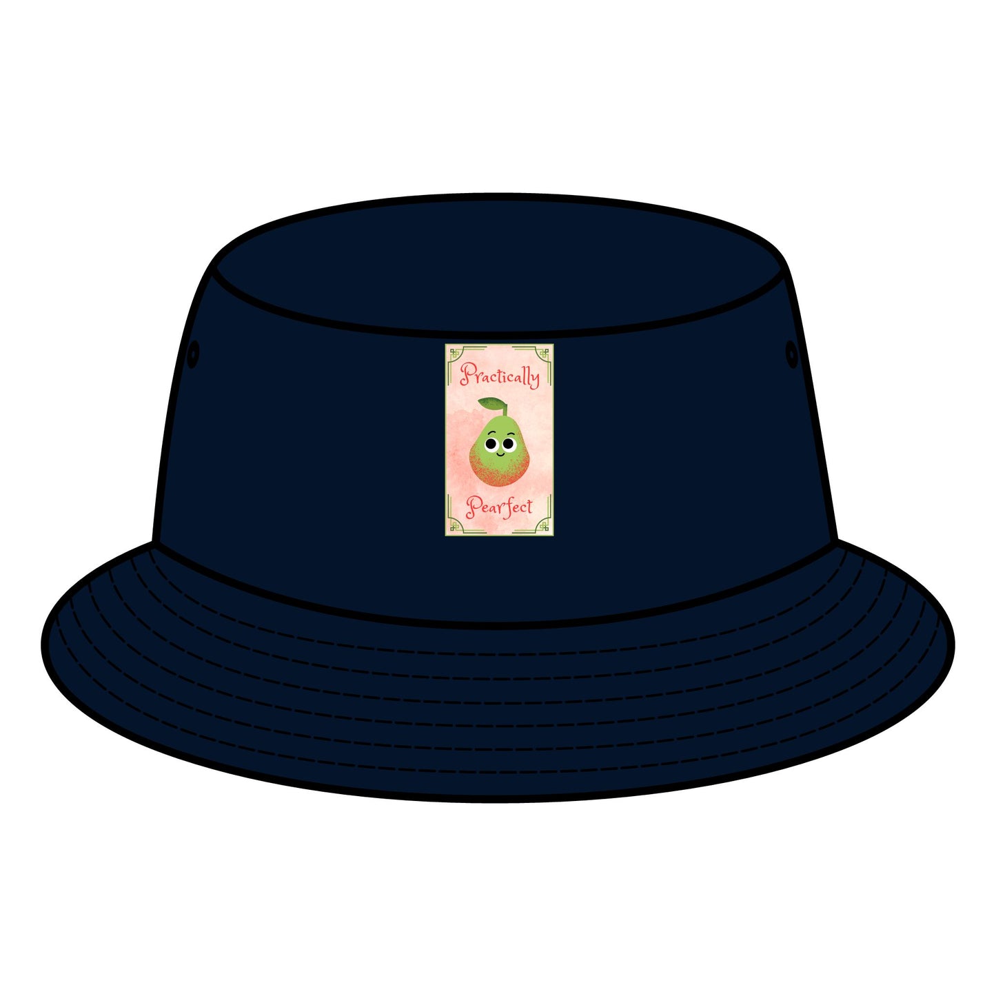 Cute Pear Pun Bucket Hat, Trendy Hat for Summer, Gift for Foodies, Vacation Accessory, Festival Hats, Graphic Hat for Casual Wear
