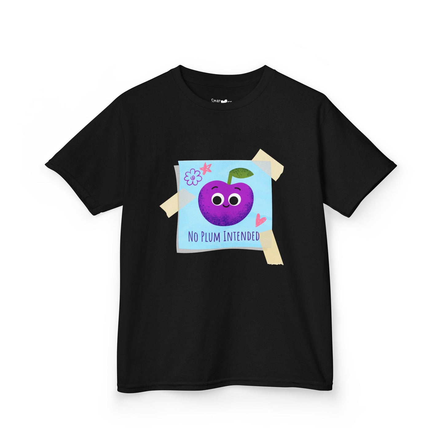 Kids Graphic Tee, Funny Kids Pun Shirt, Cute Apparel for Children, No Plum Intended Design, Birthday Gift, Everyday Wear
