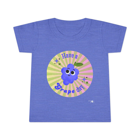 Toddler Shirt - 'Have a Grape Day!' Cute Fruit Design, Kids Birthday Gift, Summer Outfit, Toddler Apparel, Playdate Shirt