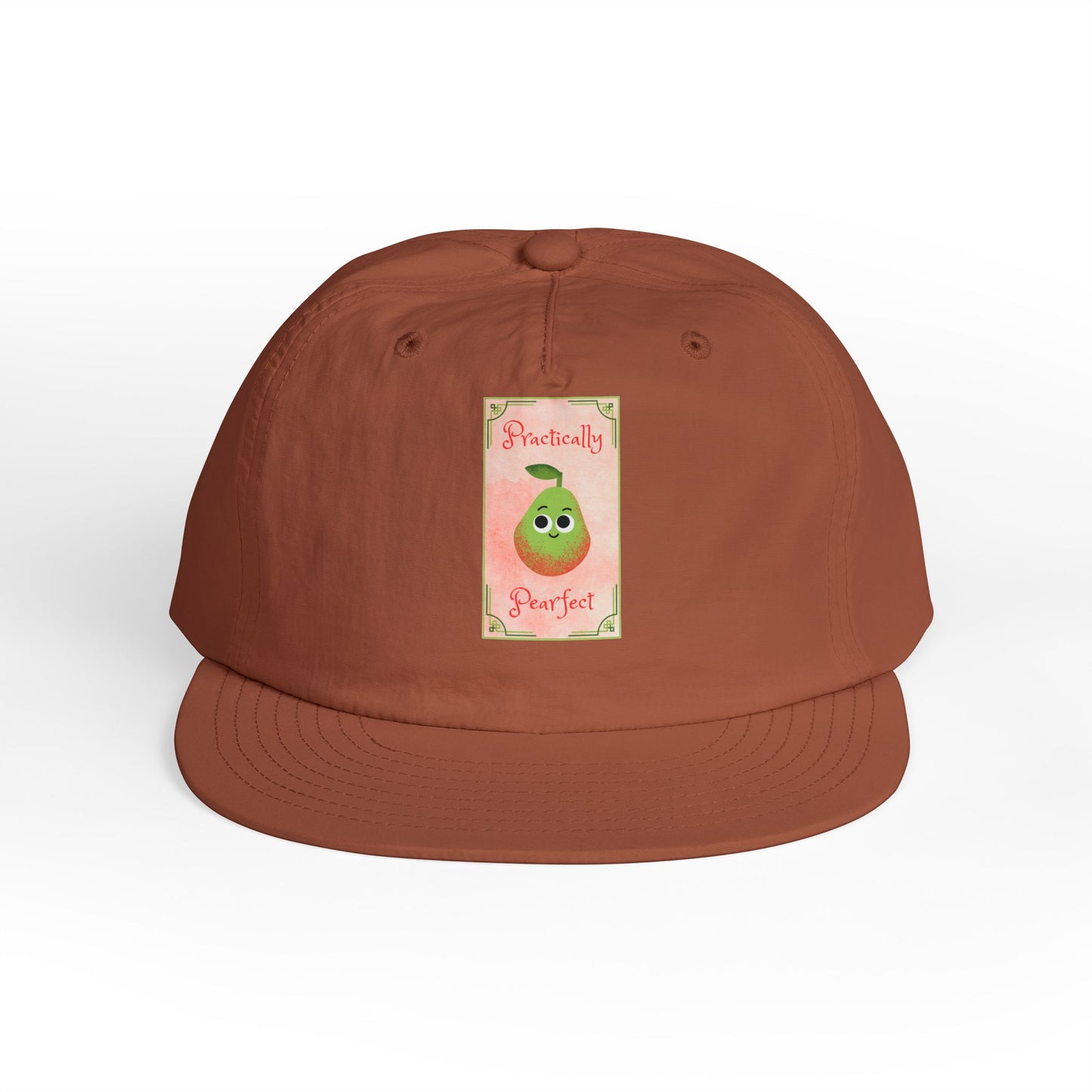 Surf Cap with 'Perfectly Pear' Design - Fun Beachwear, Summer Accessory, Gift Hat for Surfers, Casual Outfit, Beach Party Essential