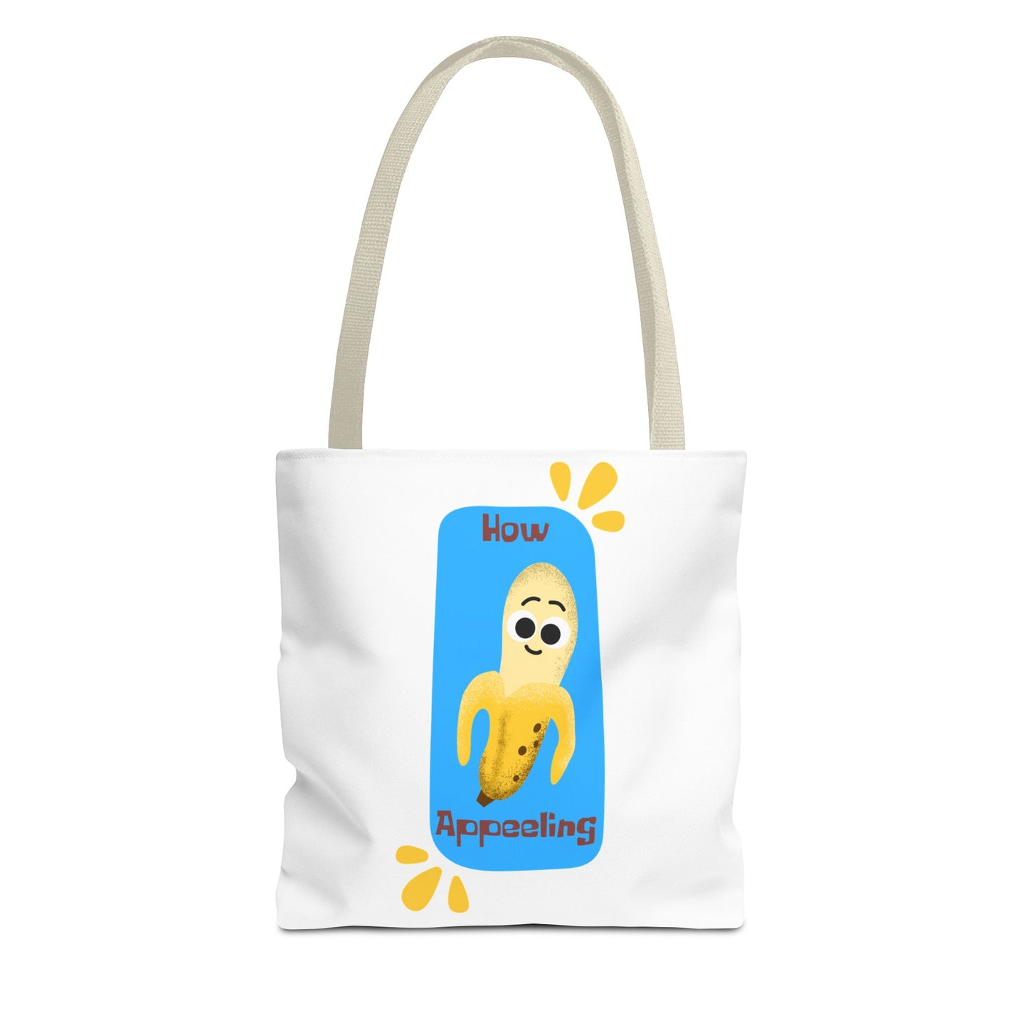 Fun Banana Tote Bag, Cute Shopping Bag, Novelty Bag, Gift for Fruit Lovers, How Appealing Bag, Eco-Friendly Tote