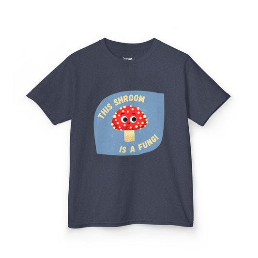 Funny Fungi Kids Shirt, Cute Kids Tee, Mushroom Graphic Shirt, Playful Tee for Children, Perfect Gift for Young Nature Lovers