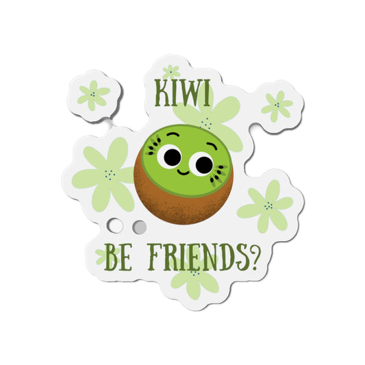 Cute Kiwi Die-Cut Magnets, Whimsical Fridge Decor, Friendship Gifts, Fun Kitchen Accessories, Kid-Friendly Magnets