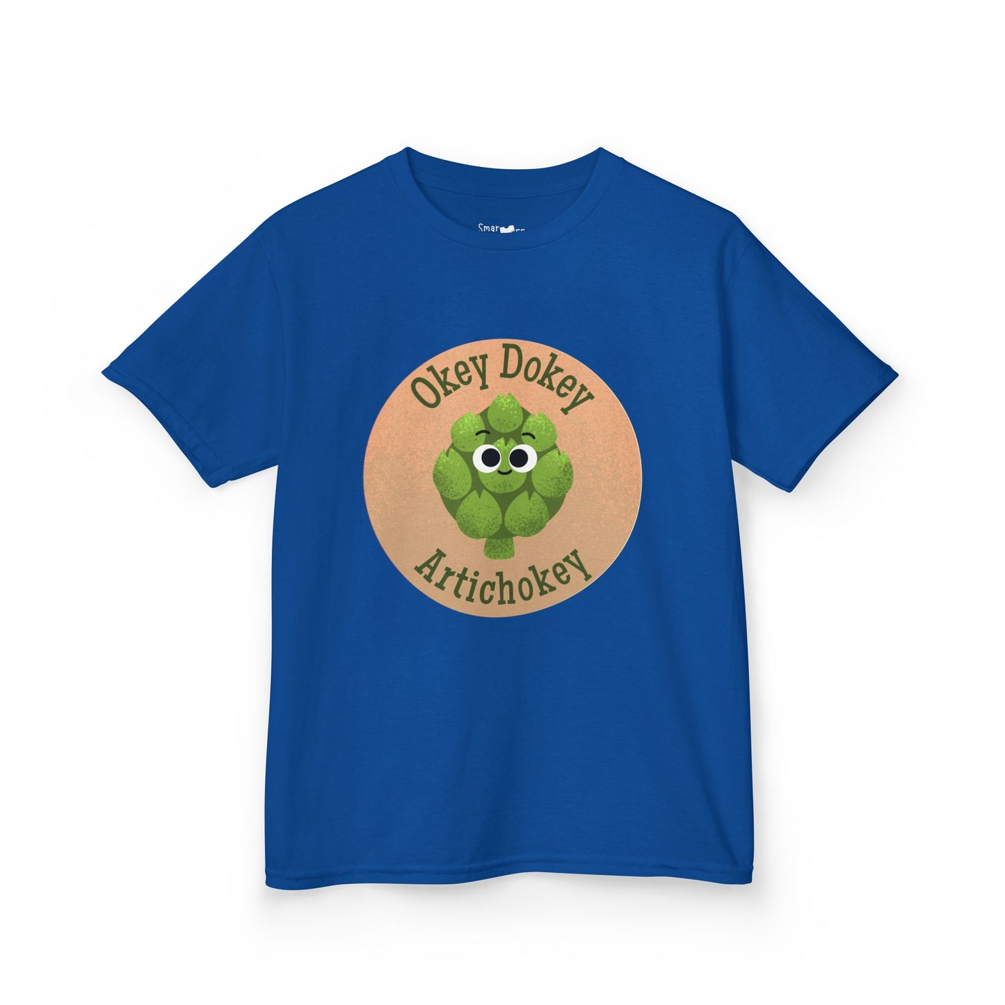Kids Funny Graphic Tee with 'Okey Dokey Artichokey' Design, Cute Kids Shirt, Playful Apparel, Gift for Children, Summer Wear