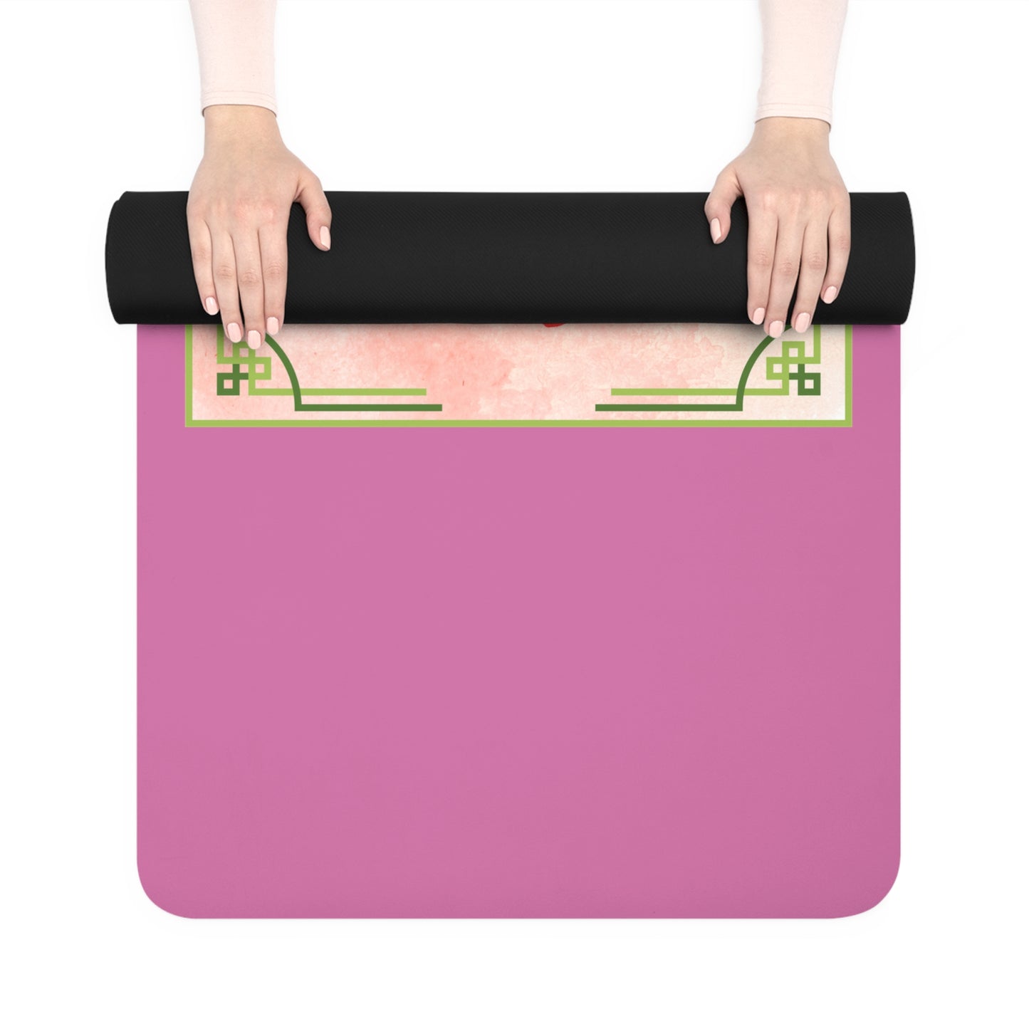 Practically Pearfect Rubber Yoga Mat | Fun Exercise Mat for Home Workouts, Yoga, Pilates, Motivation Gift, Fitness Enthusiasts