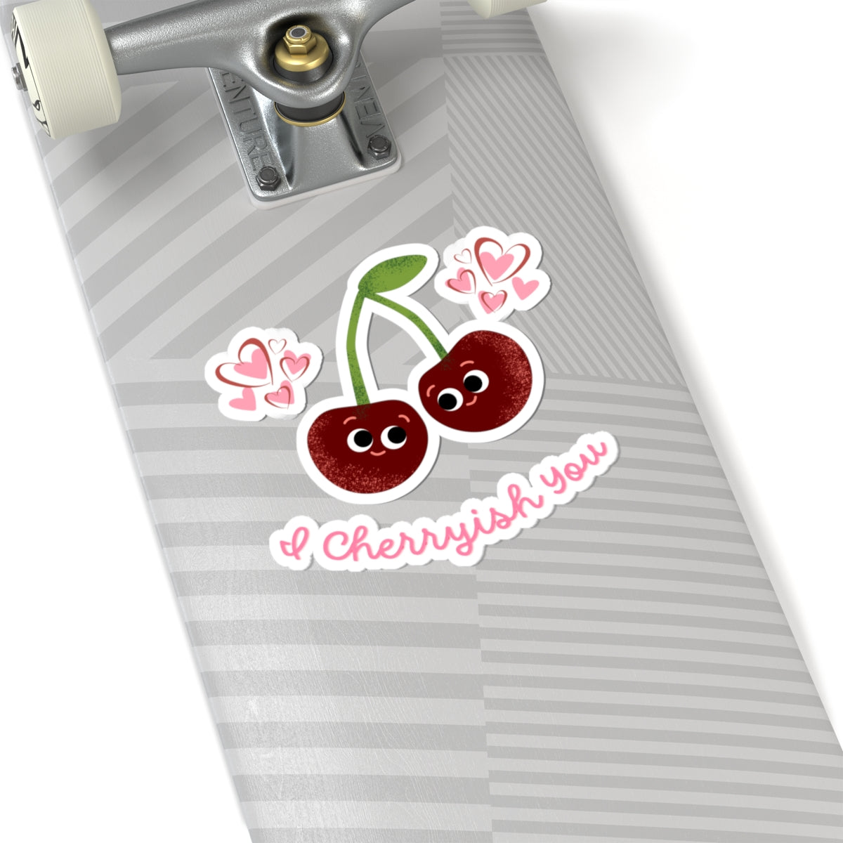 Cute Cherry Kiss-Cut Stickers | I Cherrish You | Laptop Decor, Phone Accessories, Gift for Her, Valentine's Day