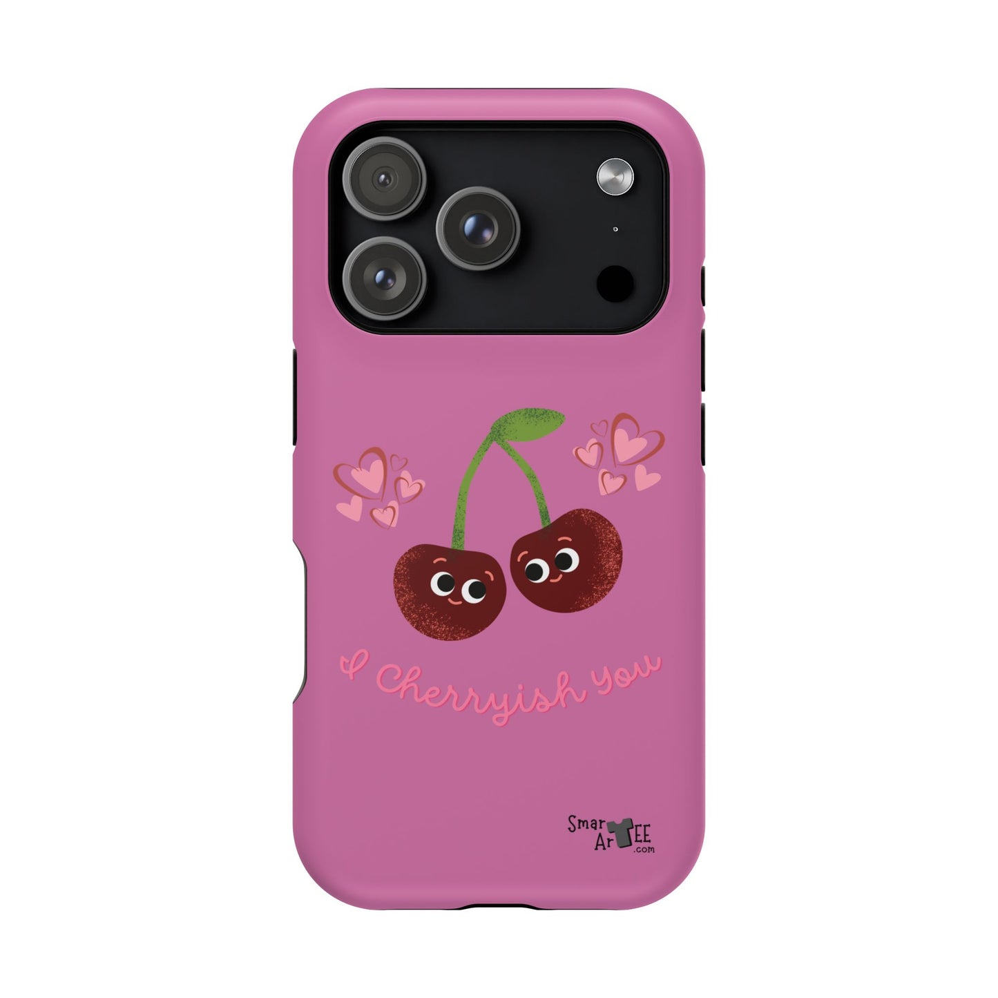 Cute Cherry Impact-Resistant Phone Case, Cherry Phone Cover, Valentine's Gift, Cute Phone Accessories, Sweetheart Case, I Cherryish You