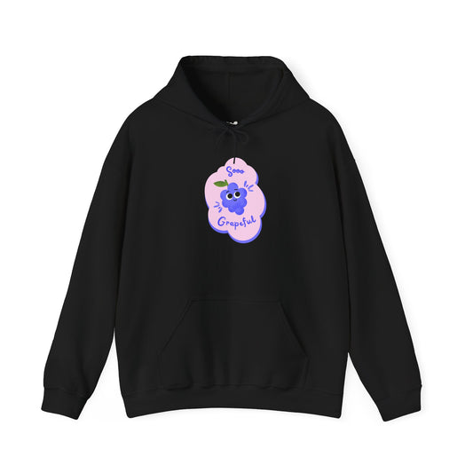 Charming Grape Hoodie, Cozy Unisex Pullover, Graphic Hoodie for Spring, Perfect Gift for Garden Lovers, Trendy Casual Wear