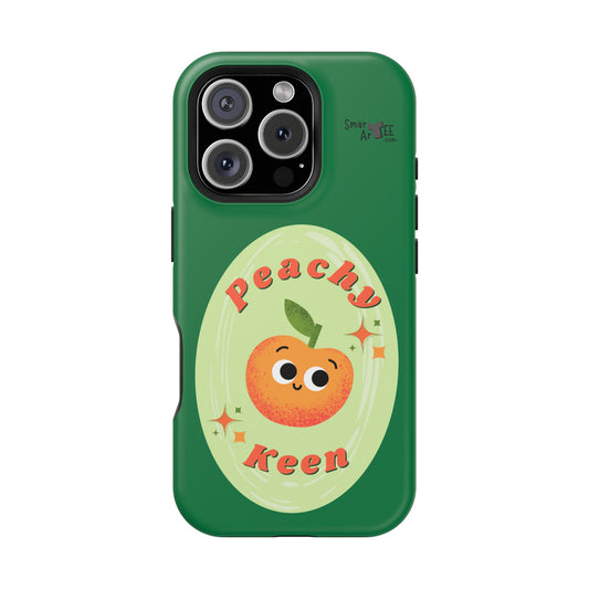 Peachy Keen Phone Case, Cute Impact-Resistant Case, Fun Smartphone Cover, Gift for Fruit Lovers, Customizable Phone Accessory
