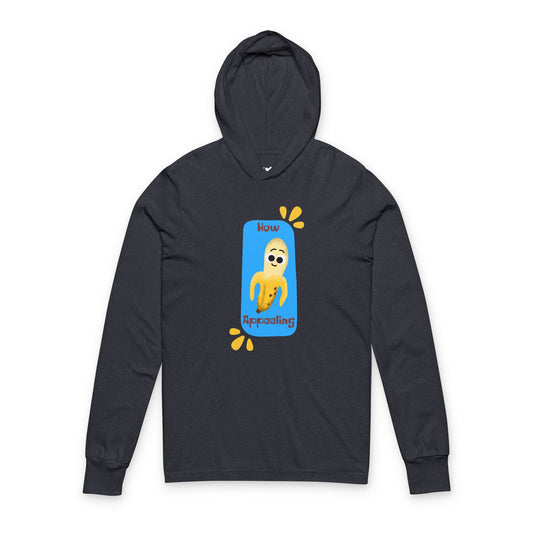 Funny Unisex Hooded Long Sleeve Shirt, Cool Graphic Pullover, Casual Wear, Gift for Friends, Lightweight Layering, Beach Day Outfit