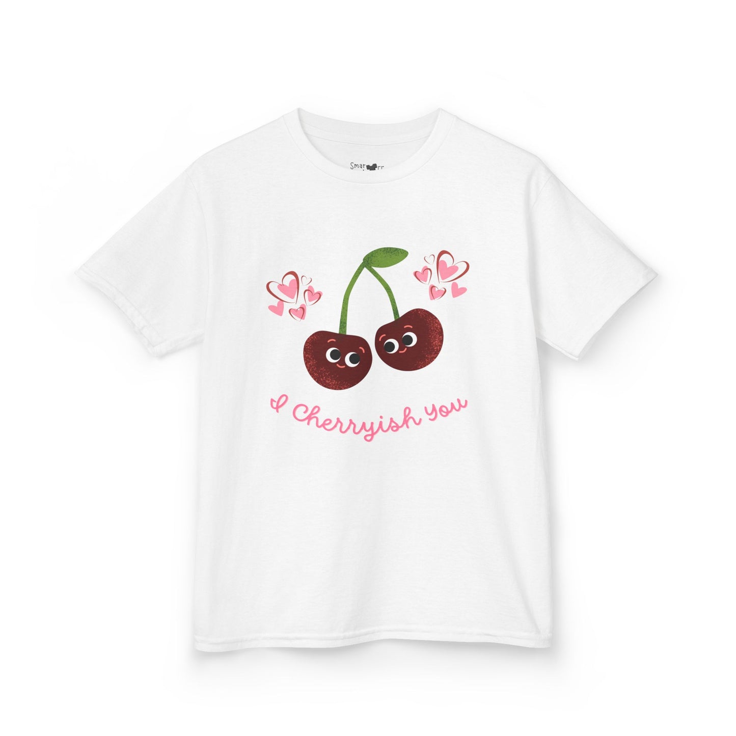 Cute Kids Cherry Shirt: I Cherish You Funny Pun Tee, Valentine's Gift, Birthday Outfit, Playful Everyday Wear, Soft Cotton Tee