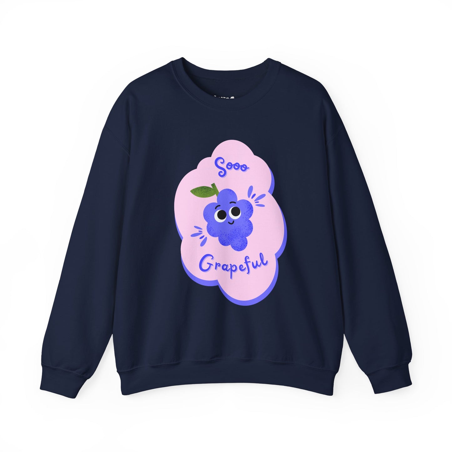 Sooo Grapeful Crewneck Sweatshirt - Cozy Unisex Top, Perfect for Gift Giving, Casual Wear, Fall Fashion, and Everyday Comfort