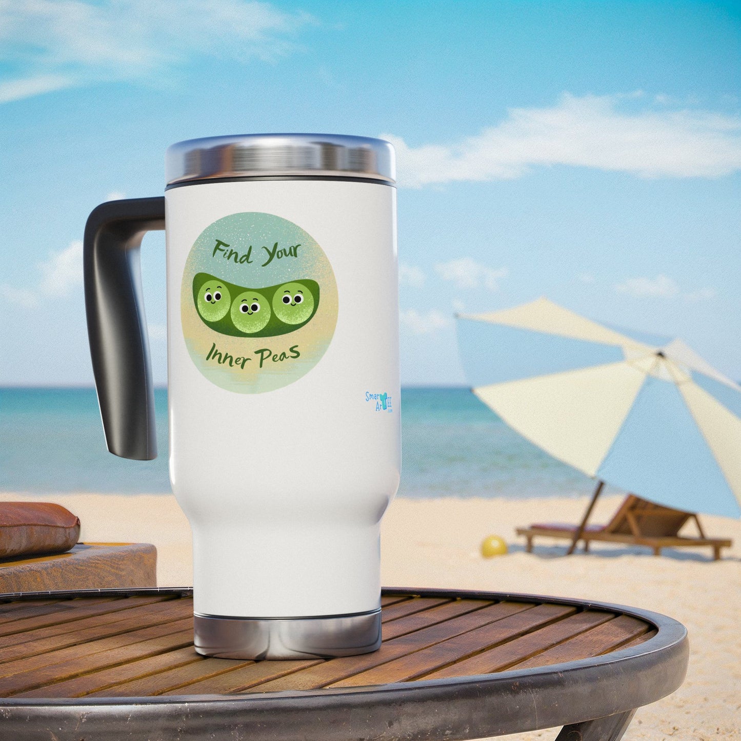 Funny Inner Peas Travel Mug, Stainless Steel Coffee Cup, Great for Office or Home Use, Perfect Gift for Tea Lovers, Motivational Mugs, [...]