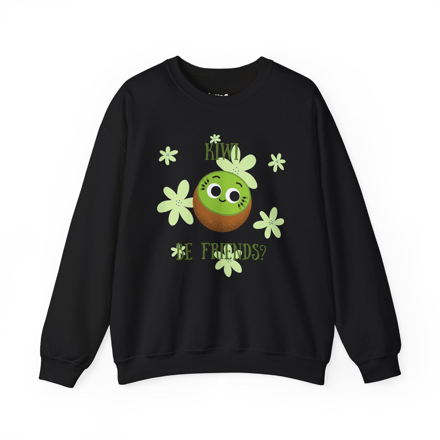 Kiwi Be Friends Sweatshirt, Funny Fruit Pun Sweatshirt, Cozy Clothing, Warm Whimsical Vibes, Great Gift Idea
