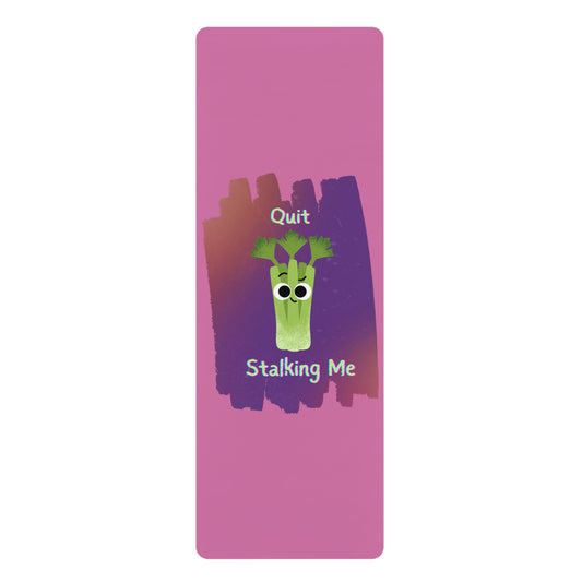 Fun Celery Pun Yoga Mat, Exercise Mat, Fitness Gear, Gift for Yogis, Funny Yoga Accessory, Home Workout