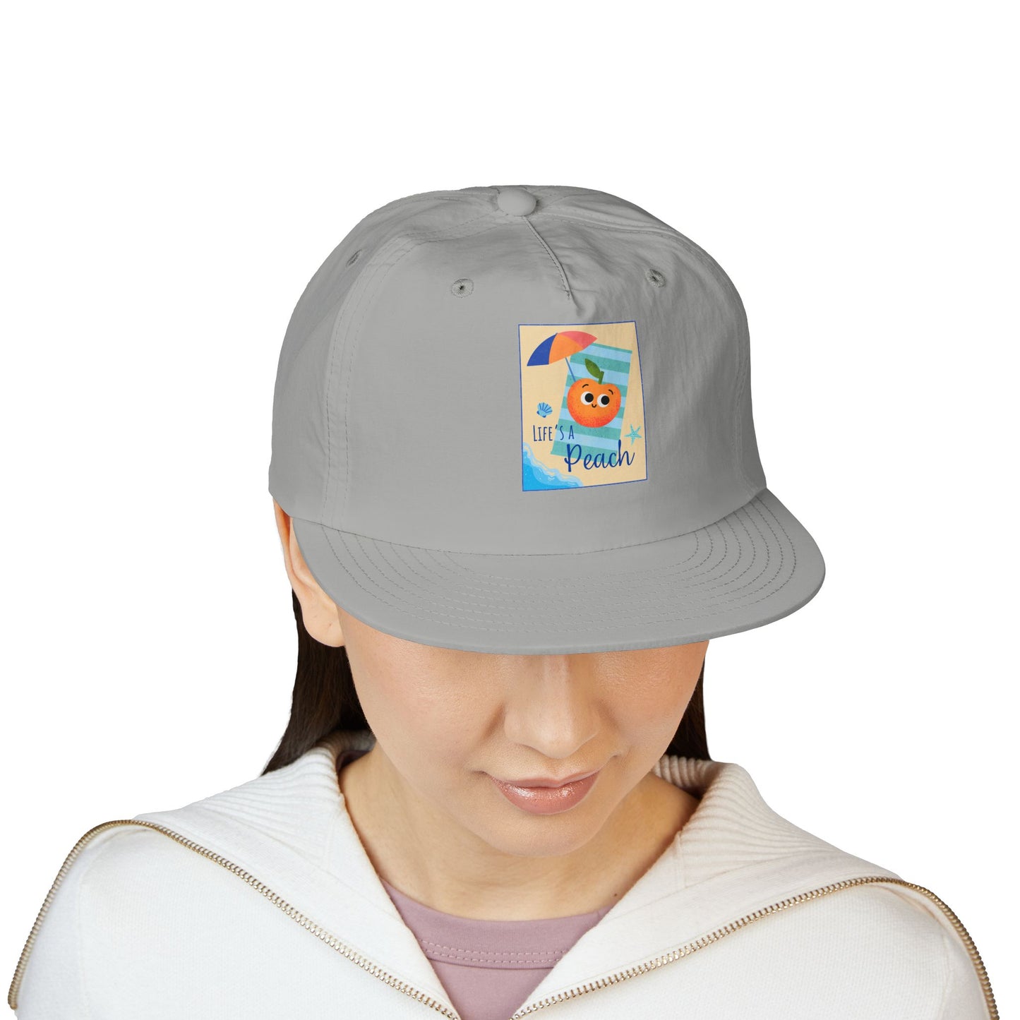 Life's a Beach Pun Surf Cap - Fun Beach Hat, Summer Accessory, Gift for Surfers, Cute Vacation Cap, Beach-Themed Apparel