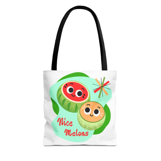 Cute Fruit Tote Bag, Nice Melons Design, Summer Essentials, Grocery Shopping, Beach Day, Gift for Fruit Lovers