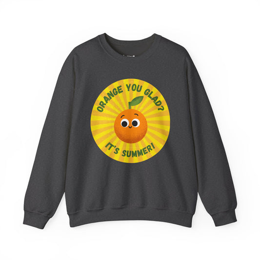 Summer Vibes Crewneck Sweatshirt, Unisex Sweatshirt, Funny Summer Apparel, Gift for Fruit Lovers, Perfect for Cold Weather