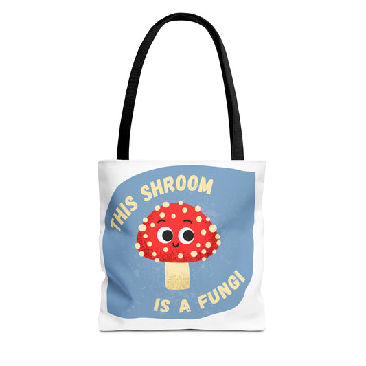 Cute Mushroom Tote Bag - Funny Gift for Mushroom Lovers, Eco-Friendly Shopping Bag, Artsy Tote, Whimsical Weekender Bag, Unique Gift Idea
