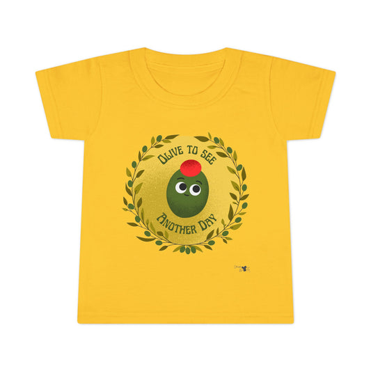 Cute Olive Toddler Shirt – "Olive to See Another Day" Design, Kids' Casual Wear, Birthday Gift, Funny Baby Shirt