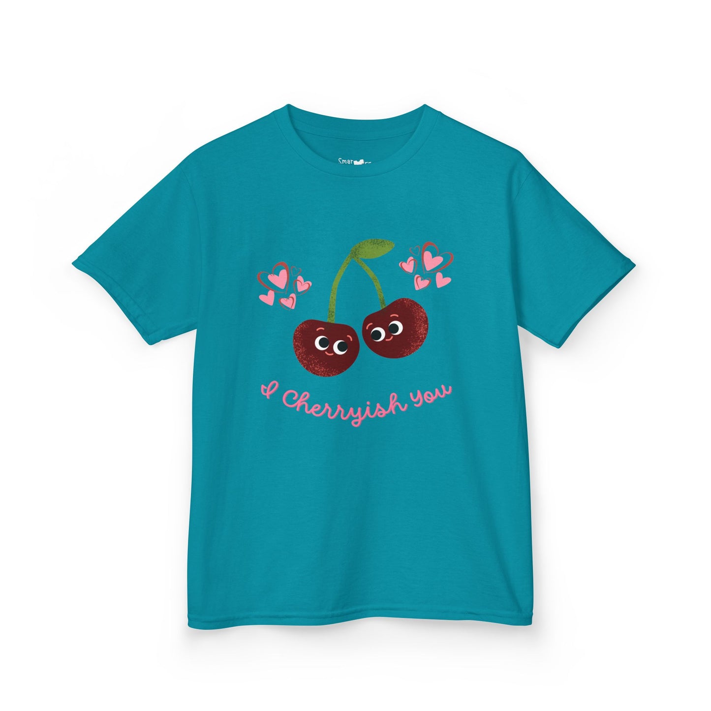 Cute Kids Cherry Shirt: I Cherish You Funny Pun Tee, Valentine's Gift, Birthday Outfit, Playful Everyday Wear, Soft Cotton Tee