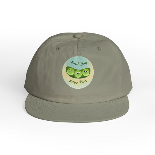 Surf Cap, Find Your Inner Peace Hat, Beachwear Accessories, Summer Cap, Fun Prints, Relaxation Gear, Outdoor Lifestyle
