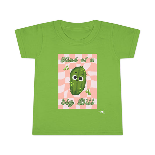 Cute Toddler Shirt, Kind of a Big Dill Tee, Funny Pickle Pun Shirt, Kids Gift, Summer Outfit, Toddler Apparel
